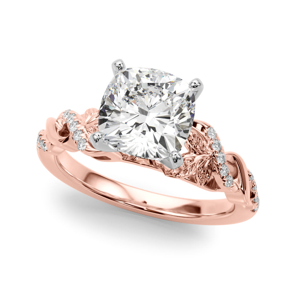 Dazzling Center Oval Diamond Engagement Ring — 9K/18K Gold & Platinum