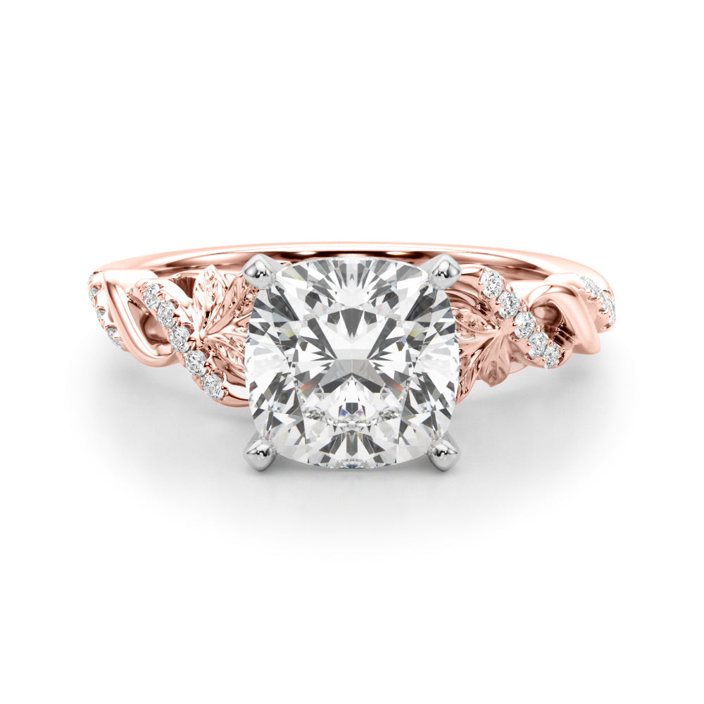 Dazzling Center Oval Diamond Engagement Ring — 9K/18K Gold & Platinum