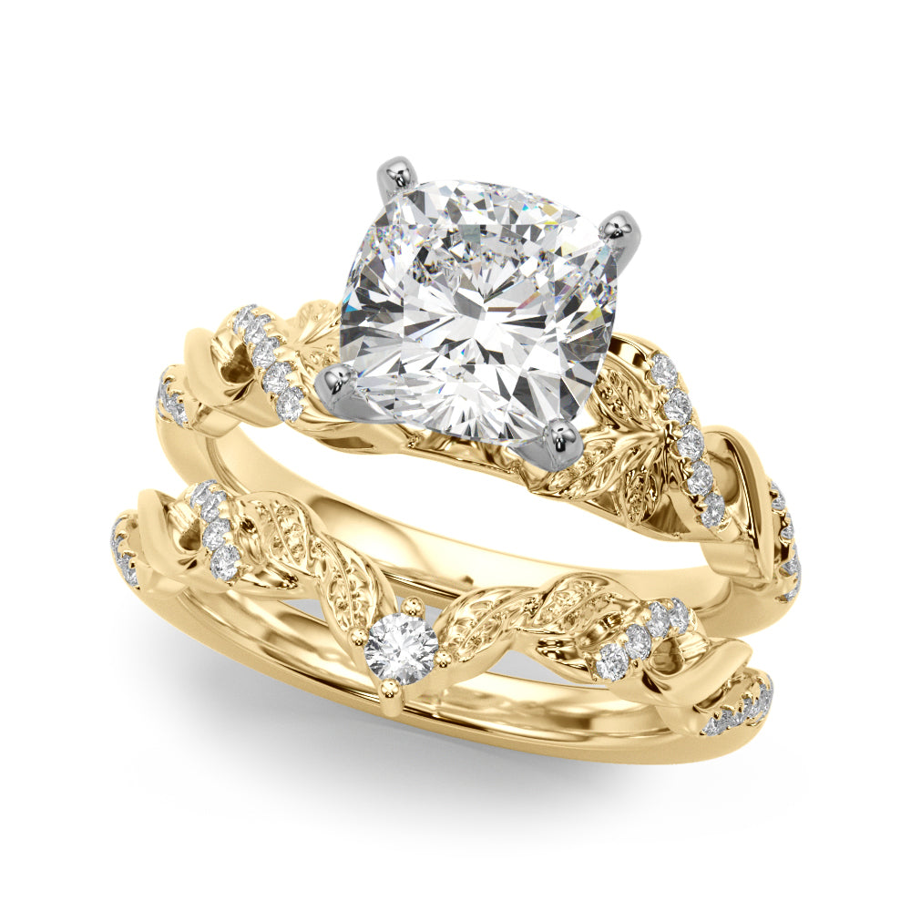 Dazzling Center Oval Diamond Engagement Ring — 9K/18K Gold & Platinum