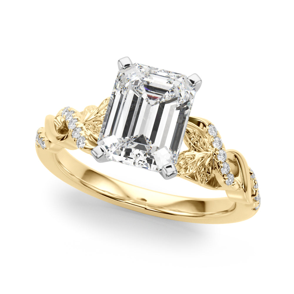 Dazzling Center Oval Diamond Engagement Ring — 9K/18K Gold & Platinum