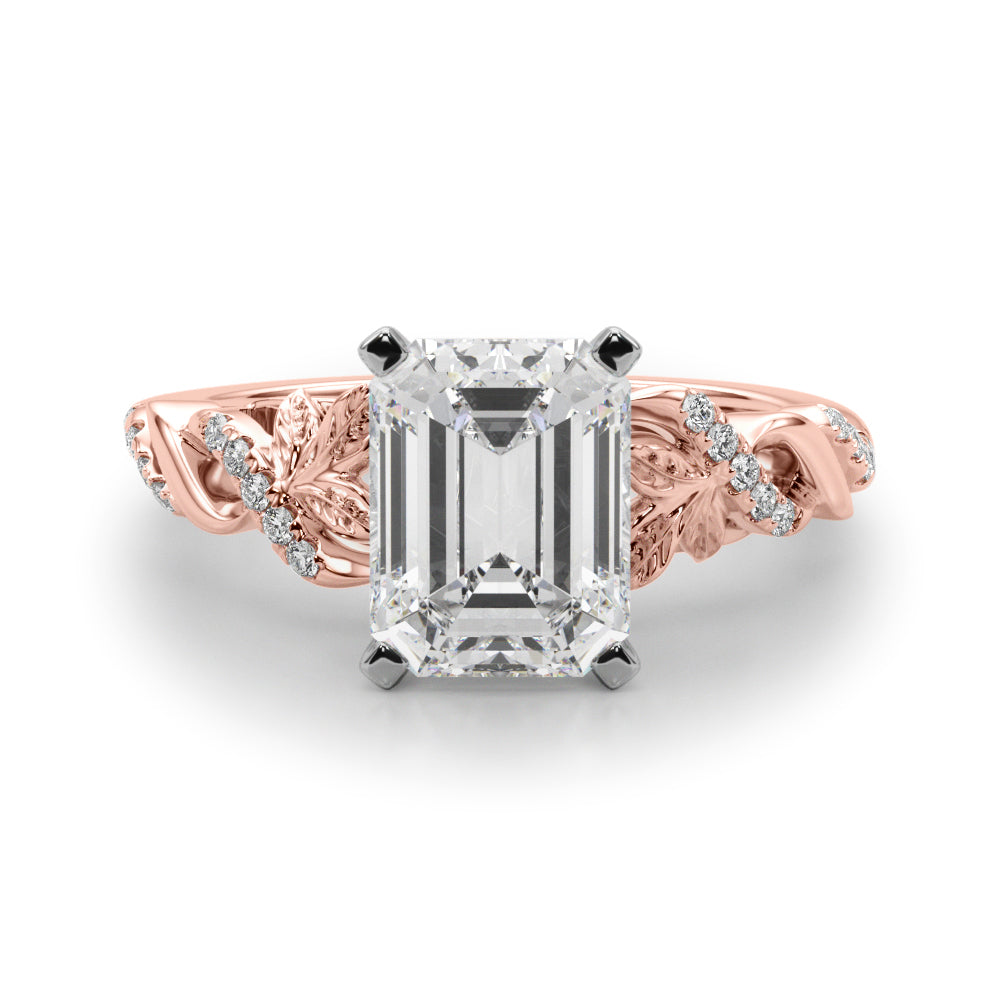 Dazzling Center Oval Diamond Engagement Ring — 9K/18K Gold & Platinum