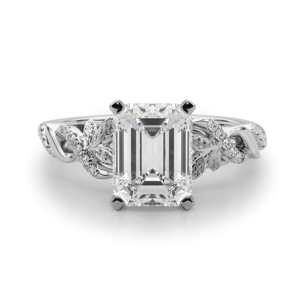 Dazzling Center Oval Diamond Engagement Ring — 9K/18K Gold & Platinum