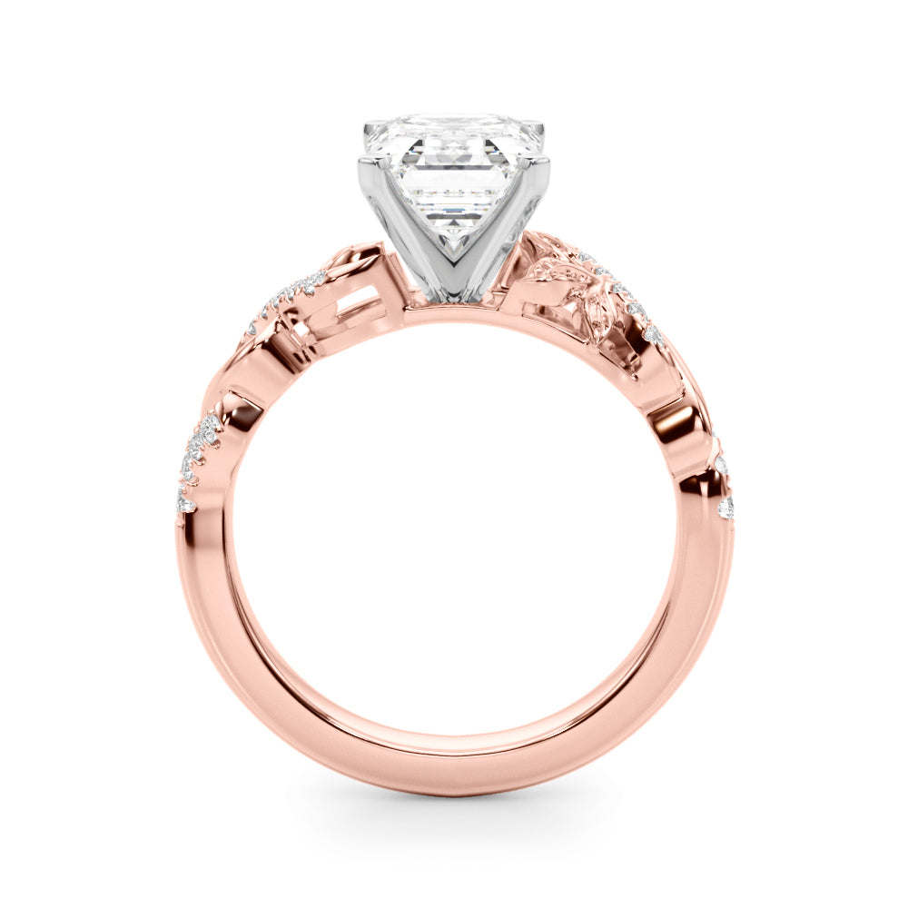 Dazzling Center Oval Diamond Engagement Ring — 9K/18K Gold & Platinum
