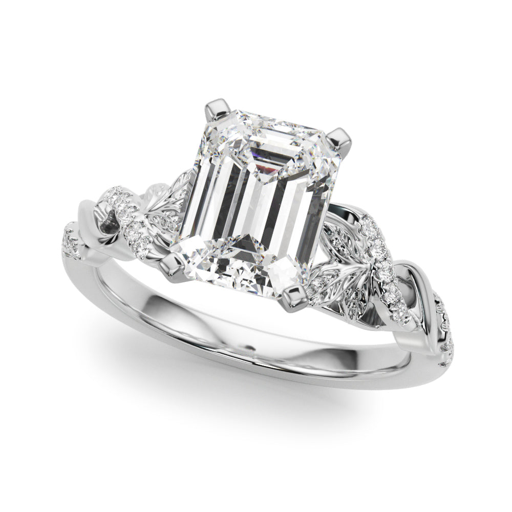 Dazzling Center Oval Diamond Engagement Ring — 9K/18K Gold & Platinum