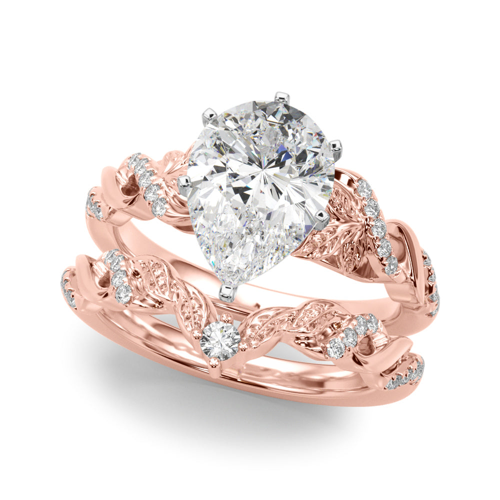 Dazzling Center Oval Diamond Engagement Ring — 9K/18K Gold & Platinum