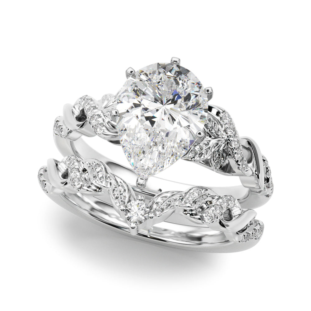 Dazzling Center Oval Diamond Engagement Ring — 9K/18K Gold & Platinum