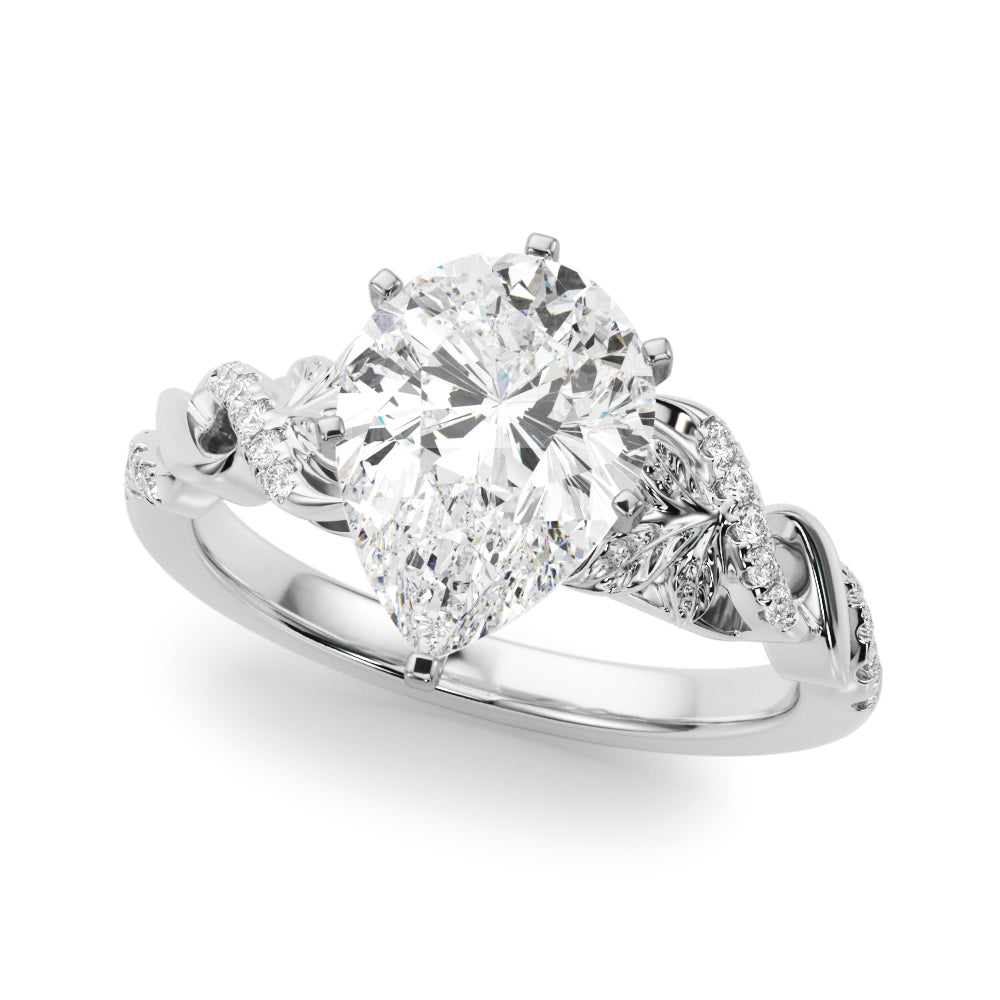Dazzling Center Oval Diamond Engagement Ring — 9K/18K Gold & Platinum