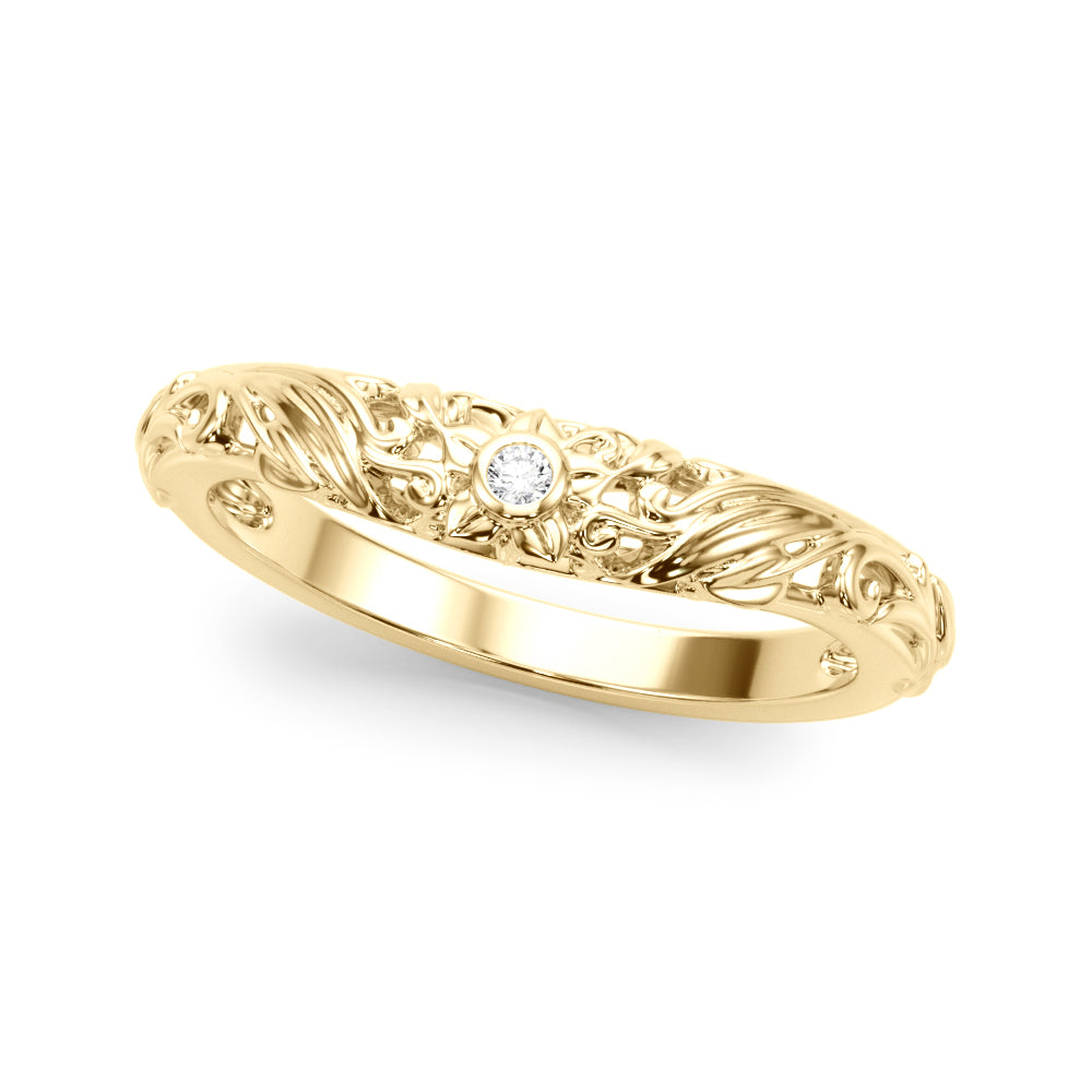 Diamond Half Eternity Ring in Gold & Platinum