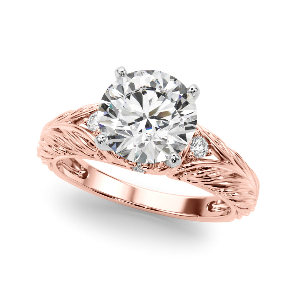 Pristine Center Oval Diamond Engagement Ring — 9K/18K Gold & Platinum