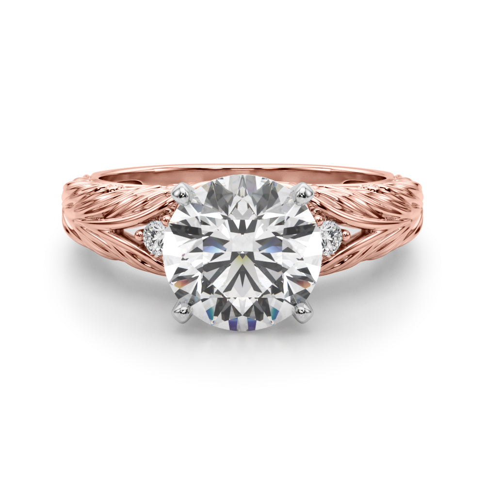 Pristine Center Oval Diamond Engagement Ring — 9K/18K Gold & Platinum
