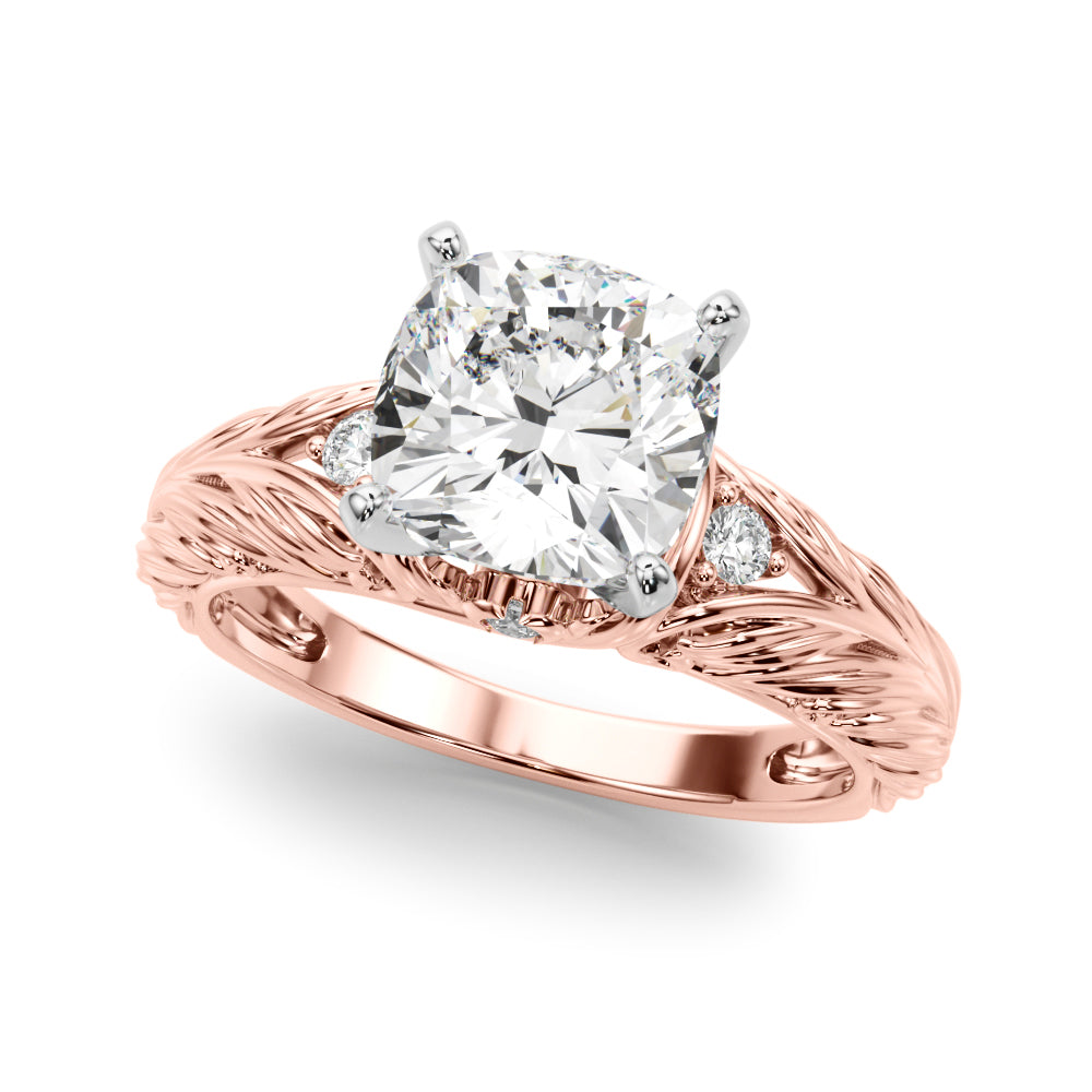 Pristine Center Oval Diamond Engagement Ring — 9K/18K Gold & Platinum