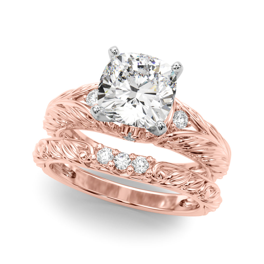 Pristine Center Oval Diamond Engagement Ring — 9K/18K Gold & Platinum