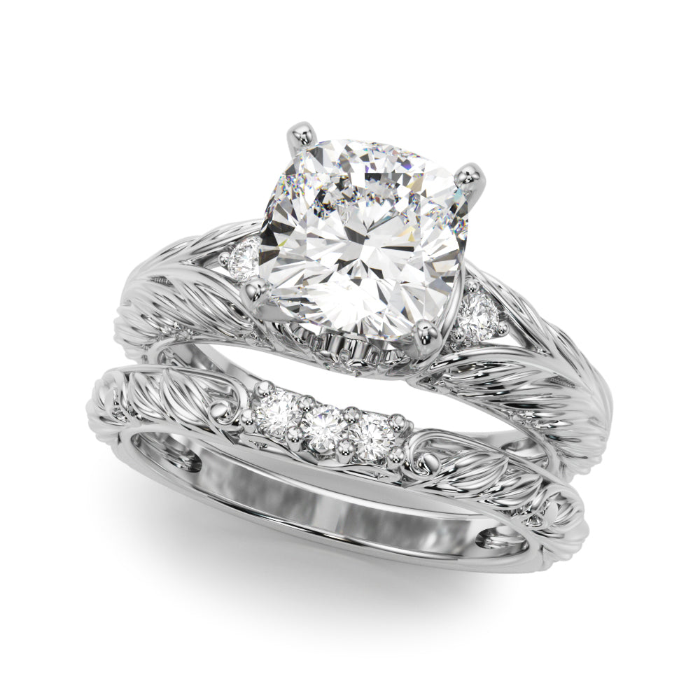 Pristine Center Oval Diamond Engagement Ring — 9K/18K Gold & Platinum