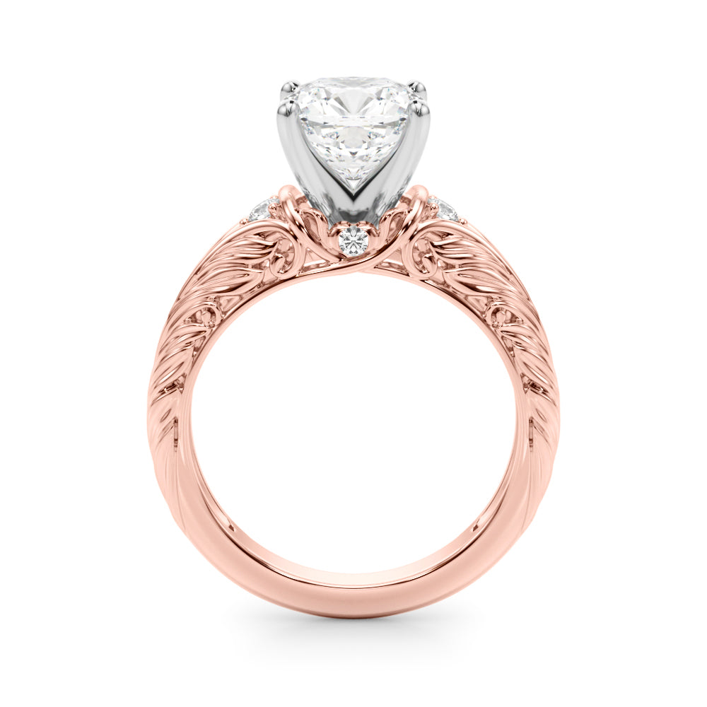 Pristine Center Oval Diamond Engagement Ring — 9K/18K Gold & Platinum