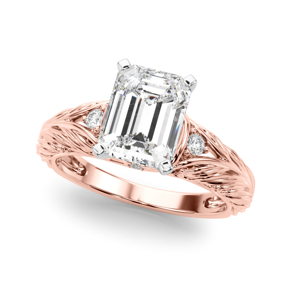 Pristine Center Oval Diamond Engagement Ring — 9K/18K Gold & Platinum