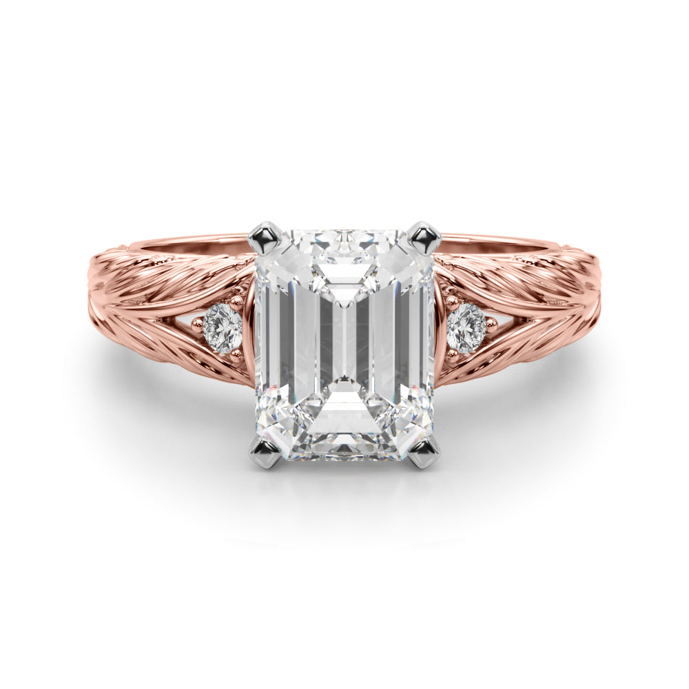 Pristine Center Oval Diamond Engagement Ring — 9K/18K Gold & Platinum