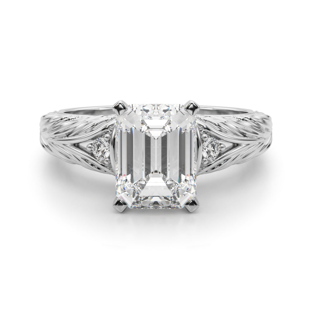 Pristine Center Oval Diamond Engagement Ring — 9K/18K Gold & Platinum