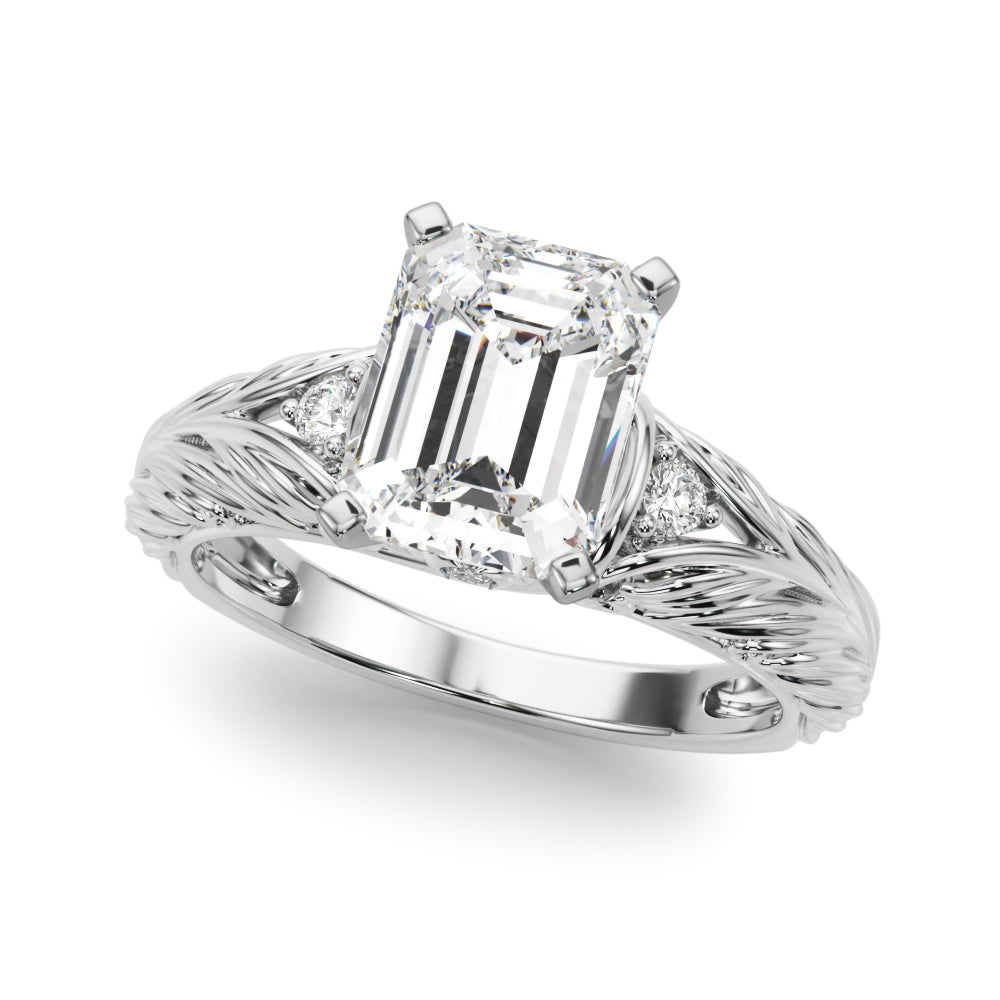 Pristine Center Oval Diamond Engagement Ring — 9K/18K Gold & Platinum