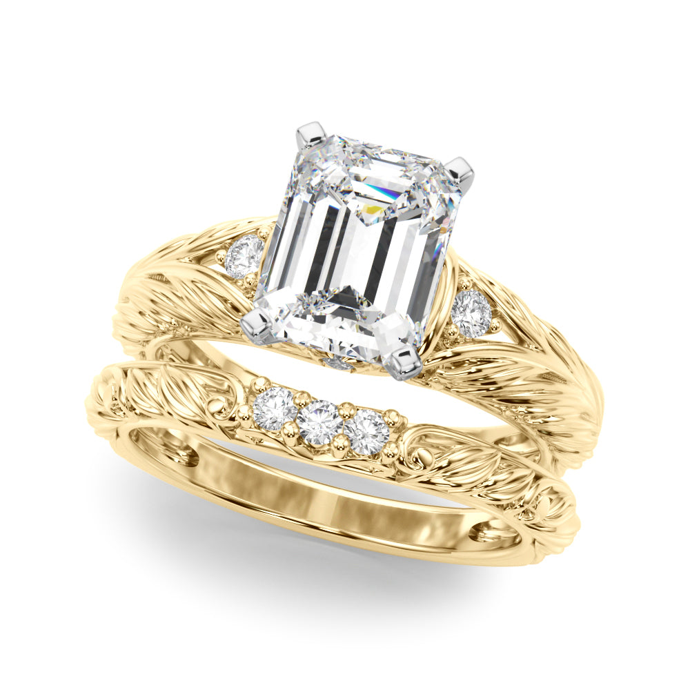 Pristine Center Oval Diamond Engagement Ring — 9K/18K Gold & Platinum