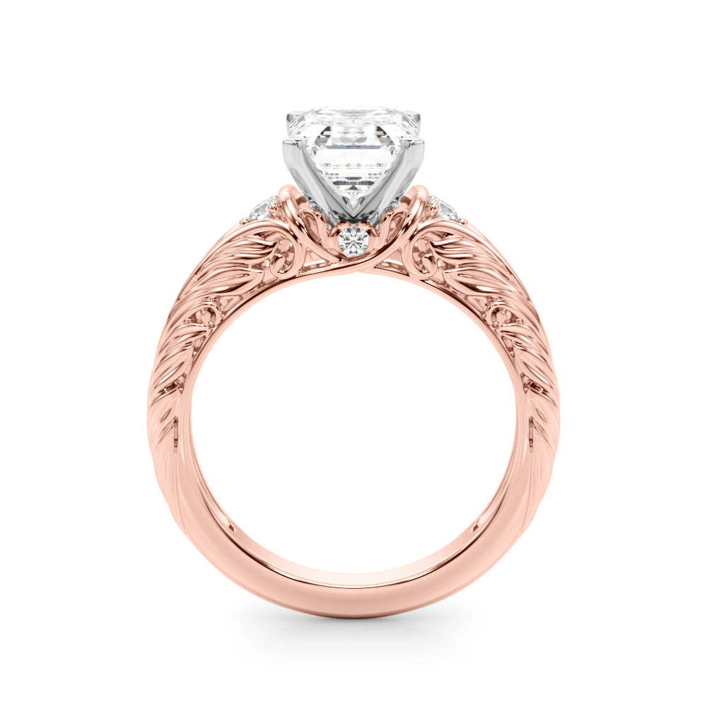 Pristine Center Oval Diamond Engagement Ring — 9K/18K Gold & Platinum