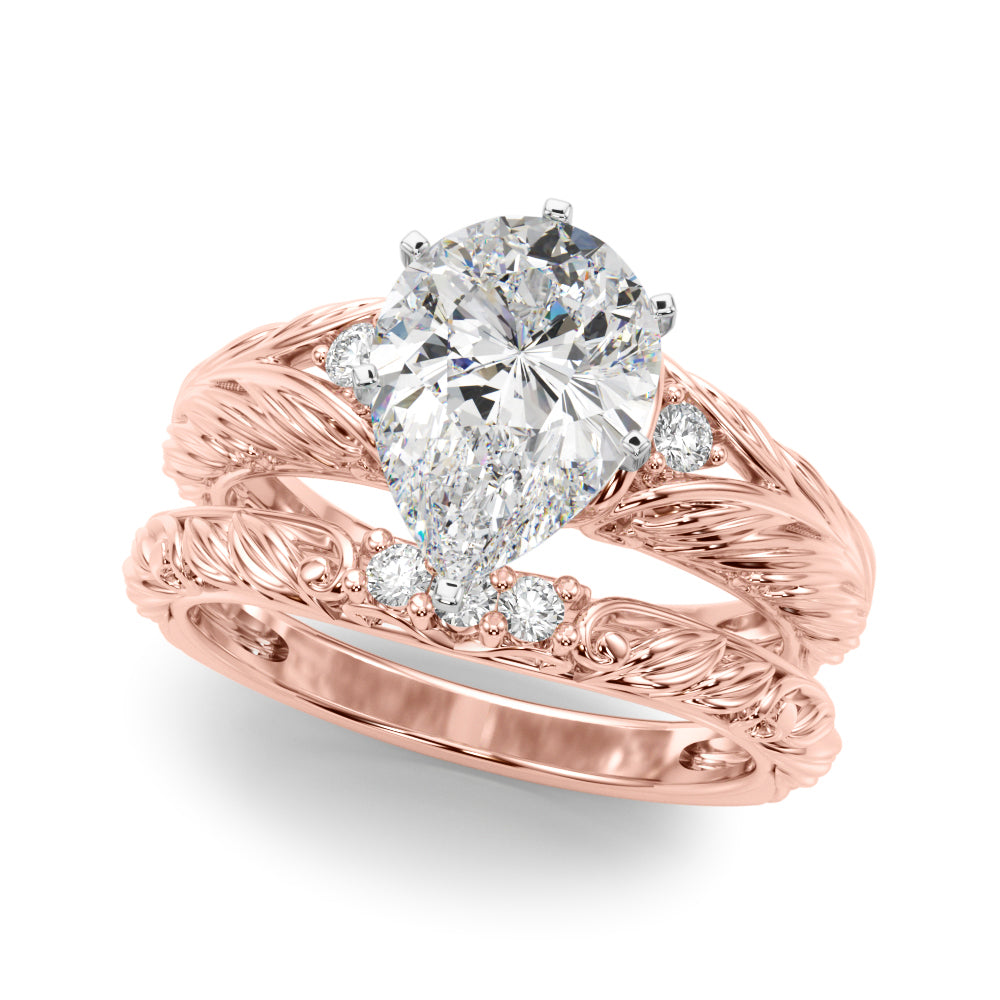 Pristine Center Oval Diamond Engagement Ring — 9K/18K Gold & Platinum