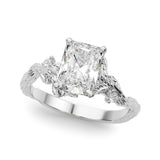 Resplendent Center Round Diamond Engagement Ring — 9K/18K Gold & Platinum
