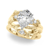 Cherished Center Round Diamond Engagement Ring — 9K/18K Gold & Platinum