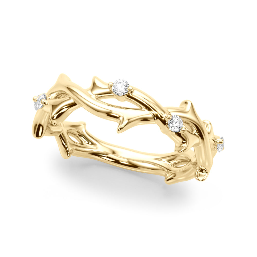 Half Round Diamond Gold Smooth Set Half Eternity Ring in Gold & Platinum