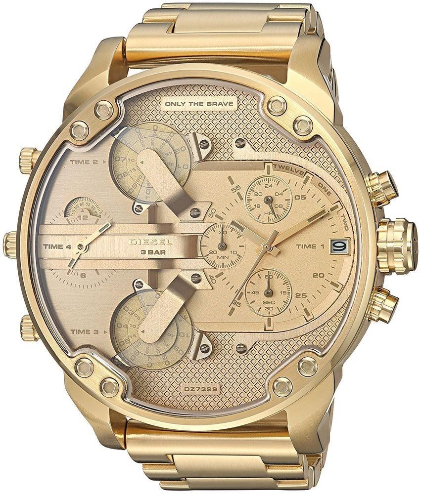 Diesel Mr. Daddy 2.0 Men's 50-55mm Gold Chronograph Watch