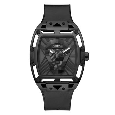 Montre homme Guess, boîtier translucide et cadran multifonction