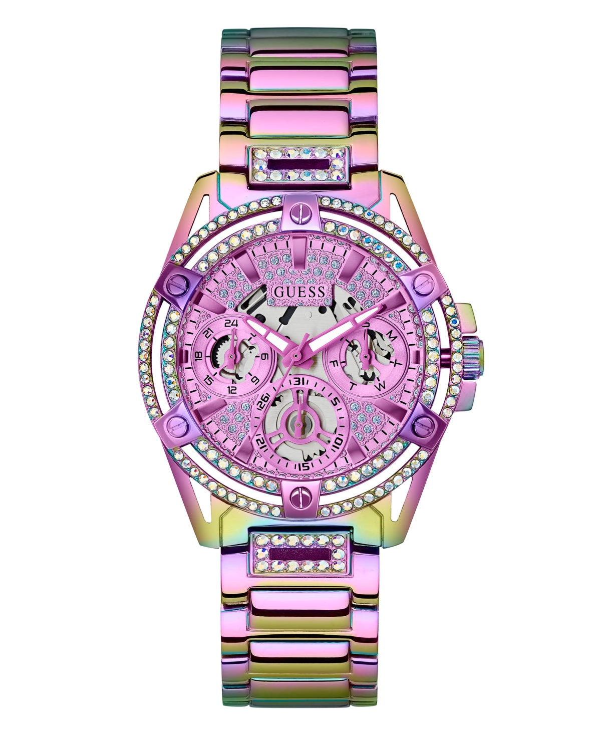 Guess Women's Iridescent Multi-Function Watch