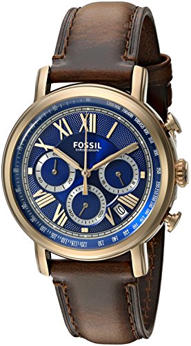 Fossil Men's FS5148 Buchanan Chronograph Dark Brown Leather Watch