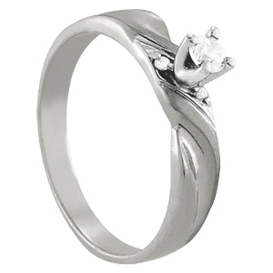 Iconic Remounts Round Diamond Engagement Ring — 9K/18K Gold & Platinum
