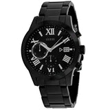 GUESS Men's Classic Watch W0668G5 – Black Dial, Stainless Steel