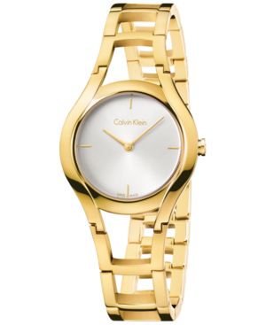 CK Calvin Klein K6r23526 Yellow Gold Ladies Watch One Size