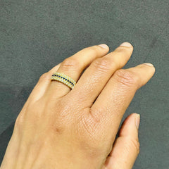 pave eternity ring