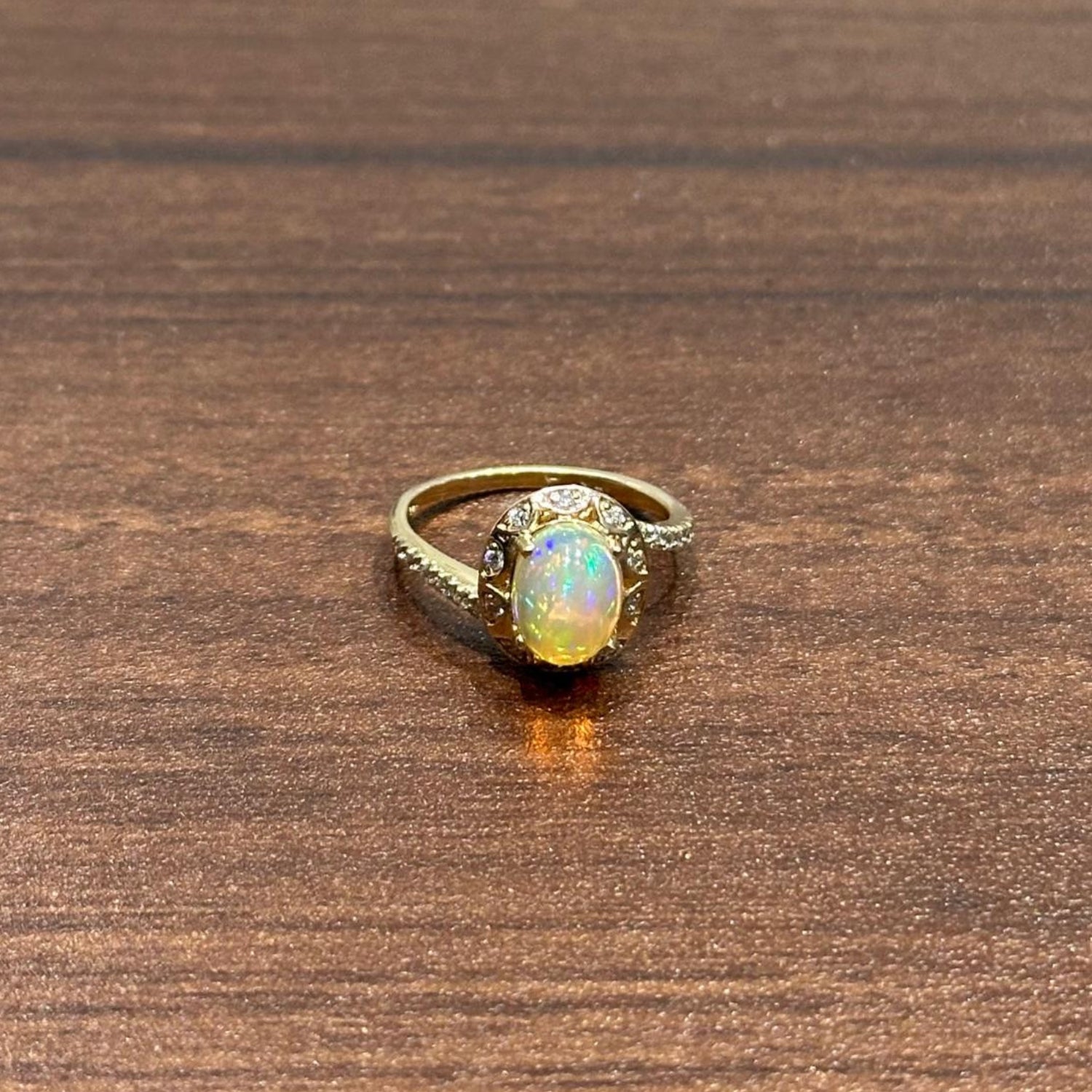 multicolor opal ring