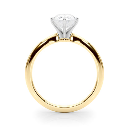 IGI Lab-Grown Pear Diamond 6 Claw Set Solitaire Engagement Ring, D Color VVS Clarity