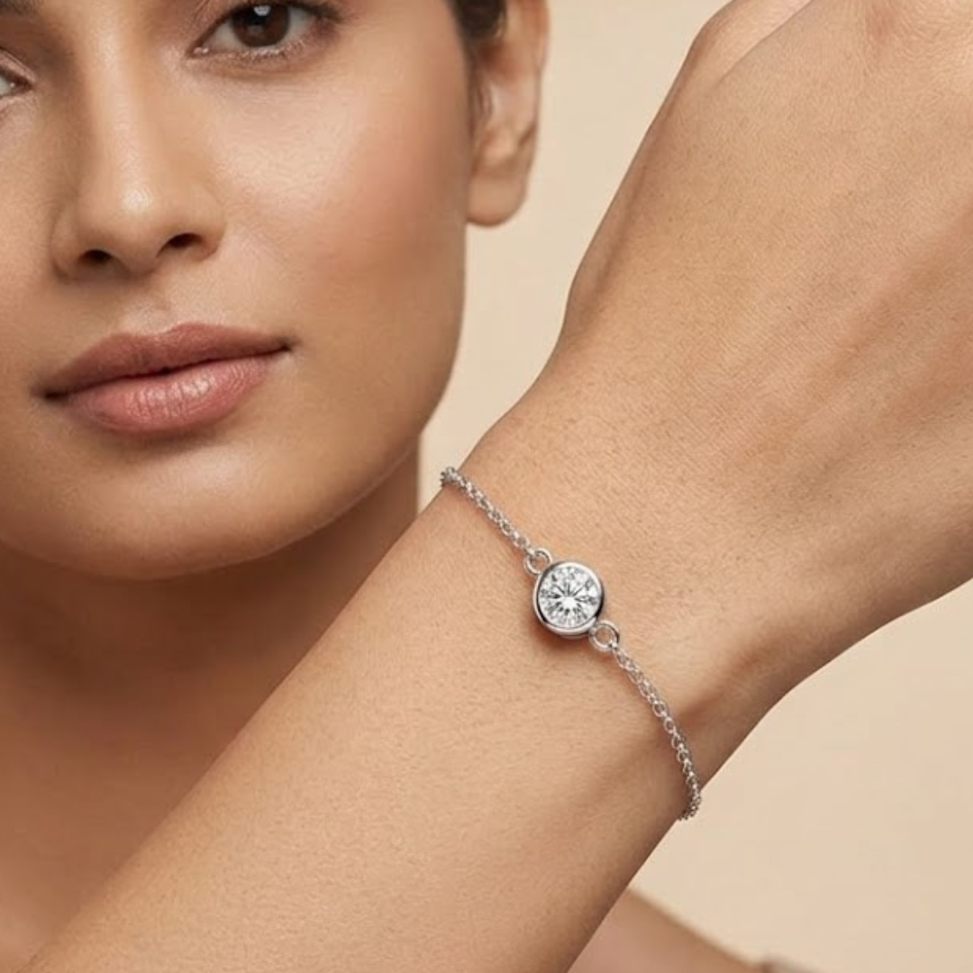 Lab Diamond Everyday Bracelet 0.08ct in 925 Sterling Silver