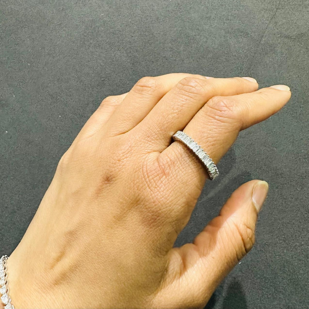 natural baguette diamond eternity ring 