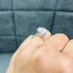 round lab grown diamond ring 