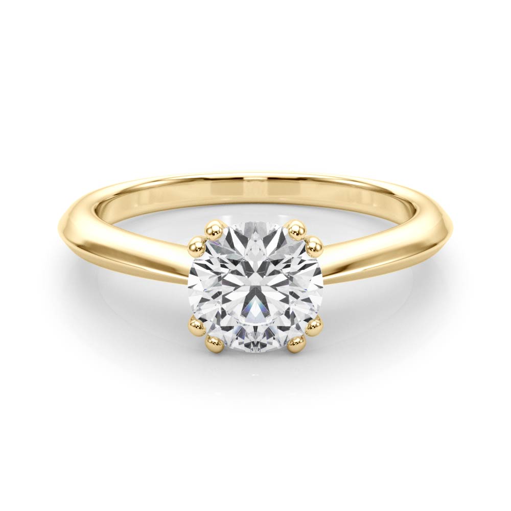  Round Cut Diamond Solitarie Engagement Ring