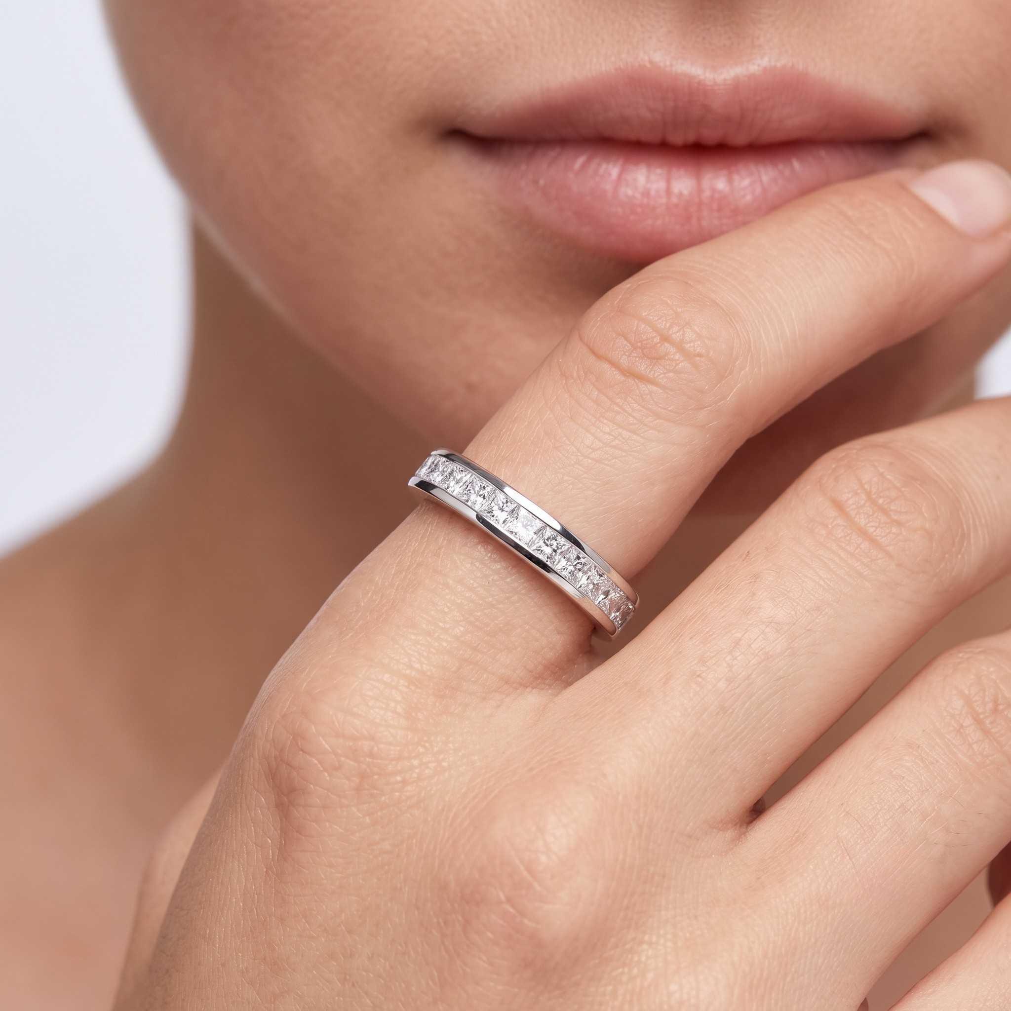Lab-Grown Diamond Princess Half Eternity Ring | 0.33ct