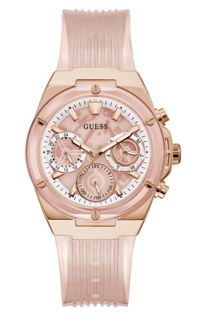 Guess Multifunction Silicone Strap Watch