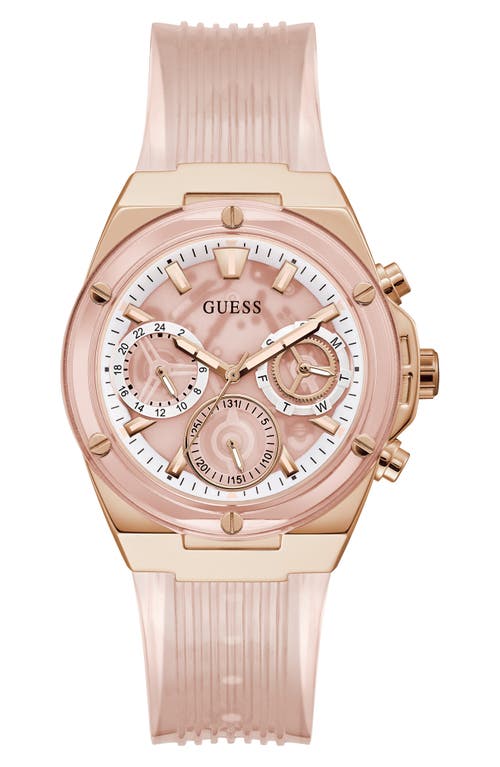 Guess Multifunction Silicone Strap Watch