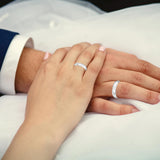 5mm D Shape Platinum Wedding Band – Classic Plain Ring