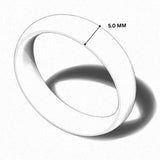 Court Shape Plain Wedding Band for Women | UK Made Gold & Platinum Ring