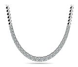 Petite Graduated Basket Diamond Necklace