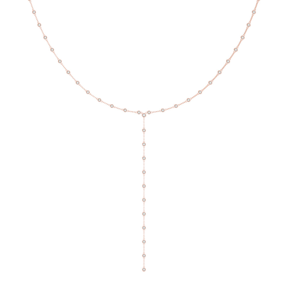Floating Diamond Pendant Necklace
