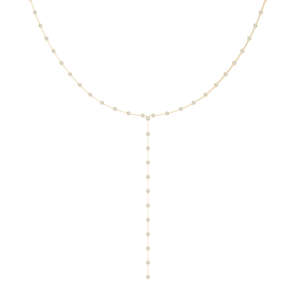 Floating Diamond Pendant Necklace